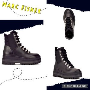 New in box! Marc Fisher Plune, lace up ,platform, combat boots!
